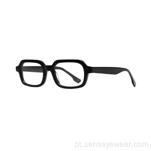 Design vintage Square Square Mens Acetato Óptico quadro